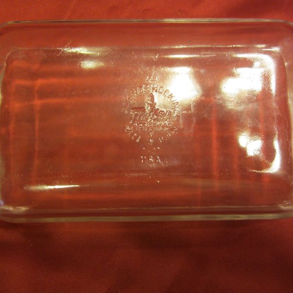 RETRO 60'-70'S ANCHOR HOCKING/FIREKING 1 QT GLASS LOAF DISH, #441 - Picture 6 of 8